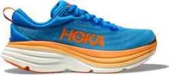 Hoka Men's Bondi 8 21 Hoka Men's Bondi 8 -Aetrex Store hoka mens bondi 8 coastal sky vibrant orange 1123202 csvo 25565.1745426713