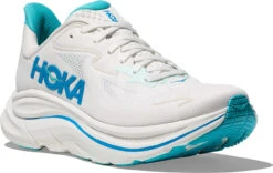 Hoka Men's Clifton 10 -Aetrex Store hoka mens clifton 10 white skward blue 1162030 wky 53525.1750714007