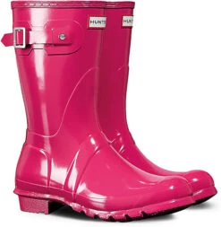 Hunter Women's Original Short Gloss Rain Boot 10 Hunter Women's Original Short Gloss Rain Boot -Aetrex Store hunter womens original short gloss rain boot bright pink wfs1000rgl rbp 06338.1536966688
