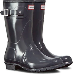Hunter Women's Original Short Gloss Rain Boot 11 Hunter Women's Original Short Gloss Rain Boot -Aetrex Store hunter womens original short gloss rain boot dark slate wfs1000rgl dsl 75115.1536966688