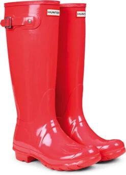 Hunter Women's Original Tall Gloss Rain Boot 11 Hunter Women's Original Tall Gloss Rain Boot -Aetrex Store hunter womens original tall gloss rain boot bright coral wft1000rgl bco 91602.1536967724