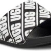 UGG Kids Beach Slide 2 UGG Kids Beach Slide -Aetrex Store ugg childrens kids beach slide black white 1107981k bwht 31799.1646252846