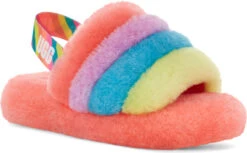 UGG Kids Fluff Yeah Slide 21 UGG Kids Fluff Yeah Slide -Aetrex Store ugg childrens kids fluff yeah slide peach bliss multi 1124925k pbmt 20682.1647038453