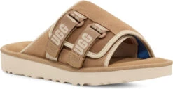 UGG Men's Goldencoast Strap Slide -Aetrex Store ugg mens goldencoast strap slide sand santorini 1142730 ssnt 69510.1696305438