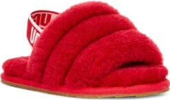 UGG Toddlers Fluff Yeah Slide 20 UGG Toddlers Fluff Yeah Slide -Aetrex Store ugg toddlers fluff yeah slide ribbon red 1098579t rbrd 86525.1651776272