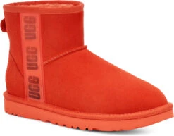 UGG Women's Classic Mini Side Logo II 9 UGG Women's Classic Mini Side Logo II -Aetrex Store ugg womens classic mini side logo 2 hazard orange 1134962 hong 78508.1662579291
