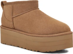 UGG Women's Classic Ultra Mini Platform -Aetrex Store ugg womens classic ultra mini platform chestnut 1135092 che 56997.1734015240